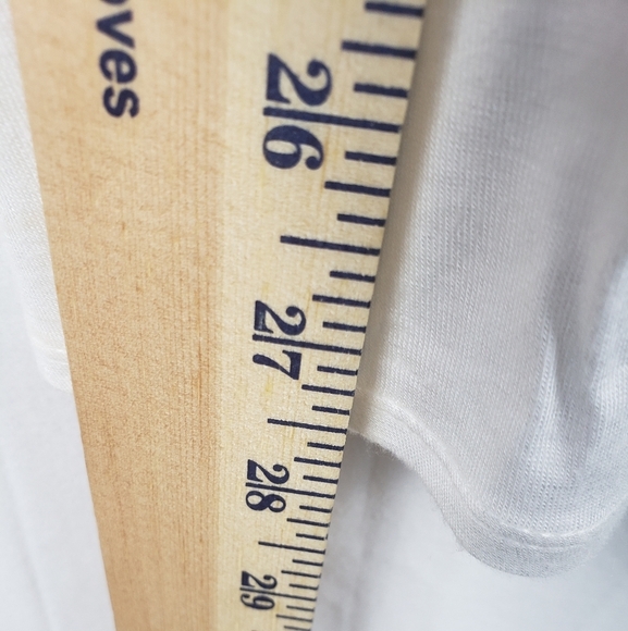 IZ Byer Women's Striped White Short Sleeve Shirt Sz XXL - Picture 5 of 7